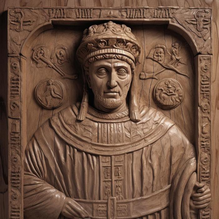 Famous (Justinian I 1, 3DFMS_7552) 3D models for cnc